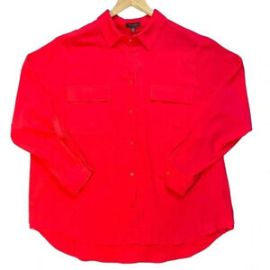 NWT Madison Curvy Button Front Plus Size Blouse